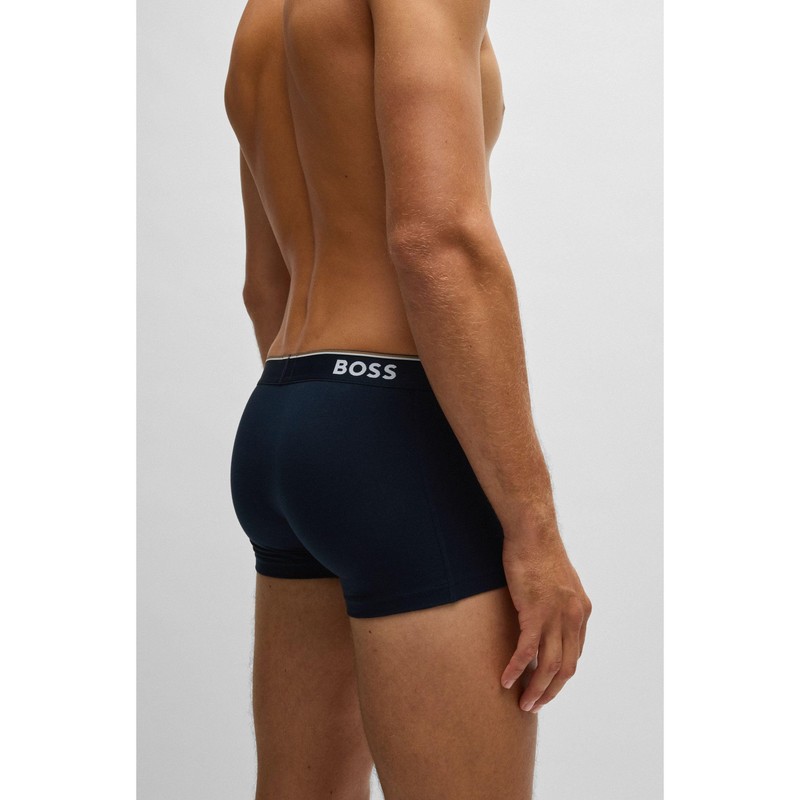 BOSS Men's Trunks, Pack of 3, Power, Open Blue 480