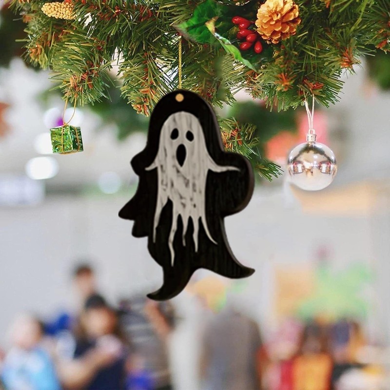 Q-Version Halloween Tree Decoration, 11Pcs Cute Acrylic Pendant, Large Scary