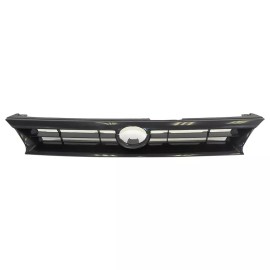 AM-Auto AM New Front Grille For 93-95 Toyota Corolla 4DR Sedan Wagon Black Plastic