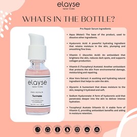 Elayse Pro Repair Serum 30ml – Advanced Formula with Hyaluronic Acid, Vitamin C & E for Skin Repair, Wrinkle Reduction, and Deep Hydration