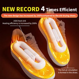 Keepsort Boot Dryer Shoe dryer With Telescopic Function, 1926 holes，360° drying, foot dryer eliminates bad odors! Intelligent constant temperature control, heating quickly and evenly…