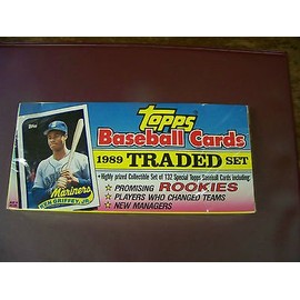 Sealed 1989 Topps Traded & Rookie Set, Flat Photo Box Ken Griffey Jr