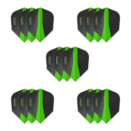 Harrows Retina Dart Flights | 5 x sets Darts Flights (15 Flights Total) I 100 Micron Dart Flights I Premium Extra Strong Made in UK I Professional Darts Accessories I Green Dart Flights