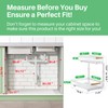 Kitstorack Under Sink Organizer, 2 Tier Under the Sink Storage,