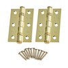Door Hinges 3" 76mm Ball Bearing 1 Pair Pack [2