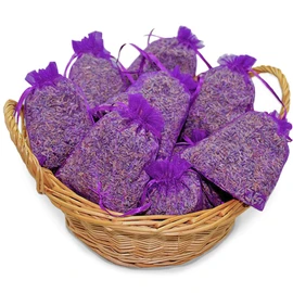 vom-Achterhof Pack of 10 Lavender Bags with 200 g Fresh French Lavender, Lavender Flowers Of Provence filled in Food Quality Scented sachets.