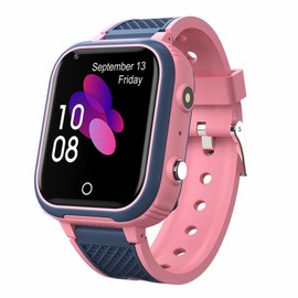 Kids Smartwatch 4G GPS Tracker Kids Mobile Smartwatch with WiFi, SMS, Calls, Voice and Video Chat, BT, Alarm Clock, Pedometer, Wrist Watch Suitable for 4-16 Boys Girls Birthday Gift
