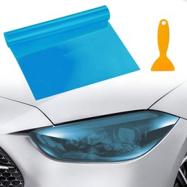 VBGURR Car Headlight Tint, Headlight Tint for Car Waterproof Headlight Tint Film for Rear Light Car Tint Film 30 X 120cm (Light Blue)