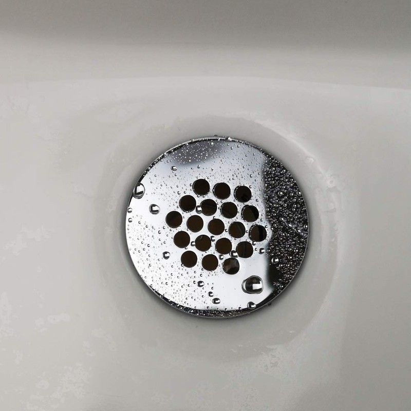 Purelux Grid Drain Strainer Assembly with Overflow for Bathroom Sink,