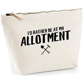 Hippowarehouse I'd Rather Be at My Allotment Gardening printed make up cosmetic wash bag 18x19x9cm