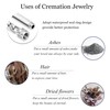 Minicremation Cylinder Cremation Urn Bracelet for Ashes Stainless Steel Memorial
