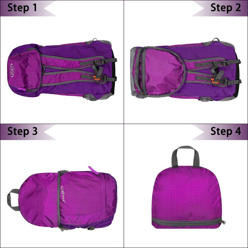 G4Free 40L Lightweight Foldable Hiking Backpack Travel Camping Trekking Daypack