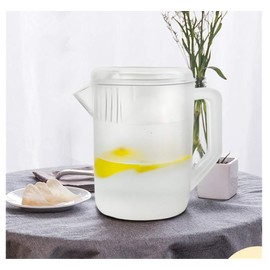 HERF Jarra de agua de plástico de policarbonato, 1,5 L, transparente