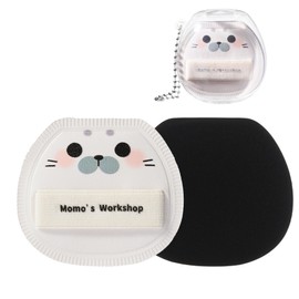Momo's Workshop Cute Makeup Puff for Fine Makeup, Concealer, Foundation and Cream, 1P White SL01