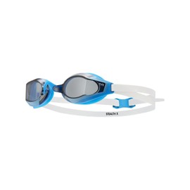 TYR Stealth-X Race Non Mirrored Adult Swim Goggles, Smoke/Blue