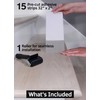 FINEHOUS 2"x32" Non-Slip Stair Treads Tape (15-Pack) - Clear Anti-Slip