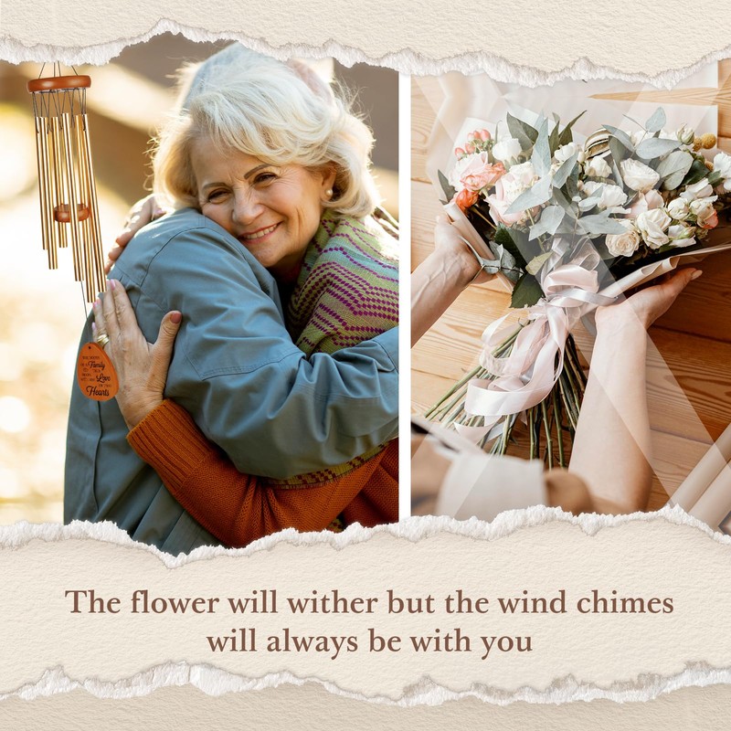 Leebbsin 40th Wedding Anniversary Wind Chime, Happy 40th Anniversary Romantic
