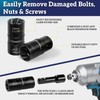 Thinkpro Lug Nut Removal Tool,5 piece Wheel Lock Remover Kit，Double