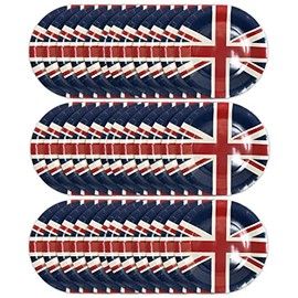 RockParty Union Jack Tableware Summer Olympics Great Britain GB Flag - Paper Plates (36 x Plates)