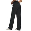 SEVEGO Women's 36" Tall Inseam Lightweight Dance Studio Pants Ruched