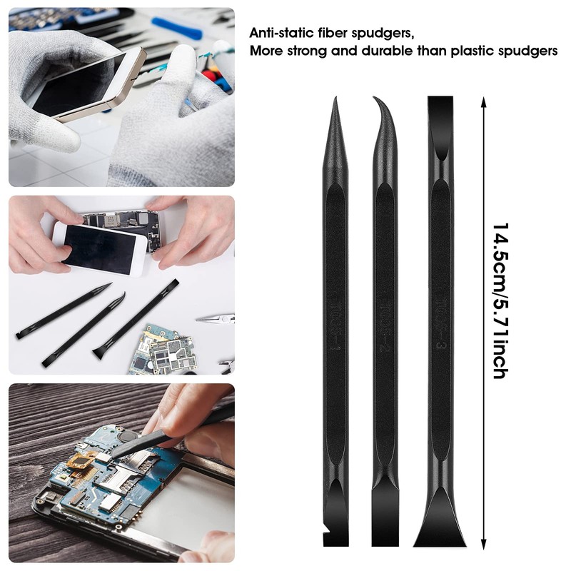 9 Pieces Plastic Scraper Tool Carbon Fiber Multi-Purpose Scraper Scratch