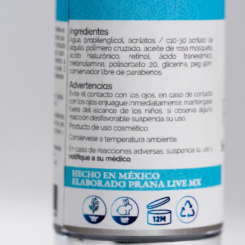 PRANA Sérum Multinutrientes, Suero Facial para Piel Radiante y Joven,