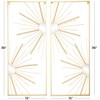CosmoLiving by Cosmopolitan Metal Geometric Half Moon Mirror Wall Decor