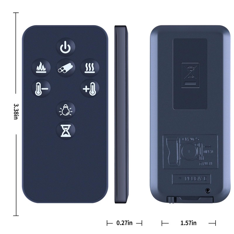 For Dimplex Fire Replacement Remote Control SP16 E LED 8