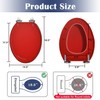 Elongated Toilet Seat a red wall Resin Toilet Seat Slow