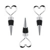 YUYUDEHM 3 PCS Wine Stoppers Heart Shape Wine Bottle Stopper