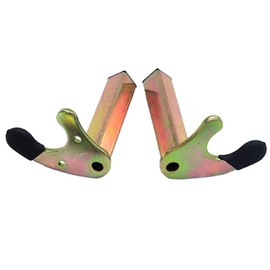 2 Pcs Motorcycle Stand Adapter Rear Wheel V Shaped Bracket for Universal Motorcycle Stand (U-shaped Square Tube)