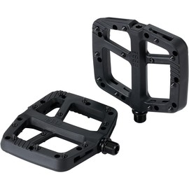 BBB Cycling Decoder MTB Pedals - Mountain Bike Pedals - Strong Grip and Adjustable Pins - Composite Platform Pedals for Cycling - BPD-37 - Matte Black