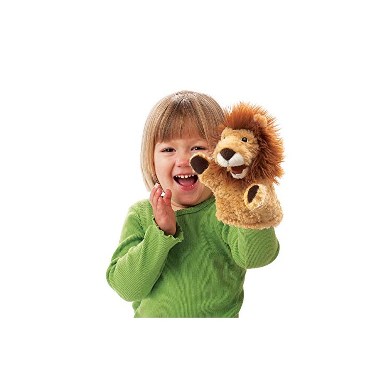 Folkmanis Little Lion Hand Puppet, Tan, 1 EA