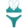 SherryDC Traje de baño de bikini brasileño con cuello redondo