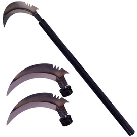 28" Hay Knife Cutter, Net Wrap and Twine Cutter, Hay Bale Cutter, Farm Knife, Hay Cutting Knife, Cut Mesh Hay String,Tools for Landscaping, Flowerbeds and Nursery Stock, Black Carbon Steel.
