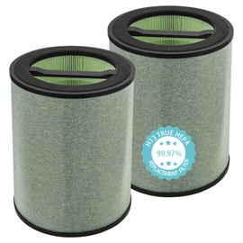 Byseacore True HEPA Filter Compatible with WYZE Smart Air Purifier, Standard Filter, True HEPA(H13) Filter Replacement with Activated Carbon Filter- 2 Pack