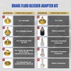 20PCS Brake Bleeder Adapter Kit Master Cylinder Bleeder Kit with