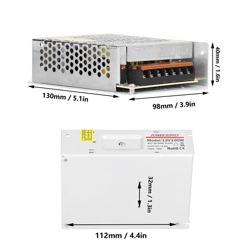 100W 8.3A Switching Power Supply to 12V Converter LED Driver