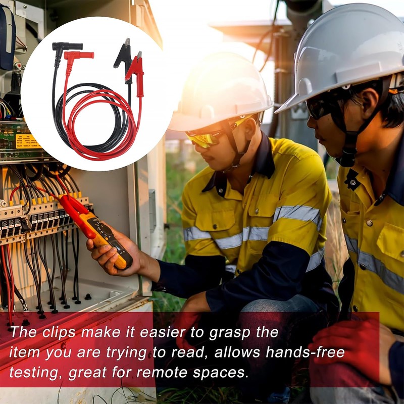 DIANN 2pcs Multimeter Test Leads Banana Plug Right Angle to