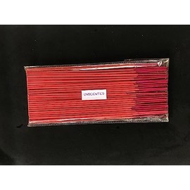 Unscented Incense Sticks Pack of (100 Sticks) - 100% Natural Incense Sticks - Christmas Incense Sticks - Traditional Indian Incense (No Damaged Sticks Hand Sorted Packet) (Red)