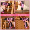 Cordless Drill：DEKOPRO 12V Power Drill Set with Pink 800RPM Electric