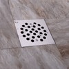 TRUSTMI Square 4-1/4 inch Screw-in Shower Floor Drain Grate Strainer,Polished