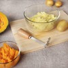 Binnan Potato Masher Stainless Steel Potato Press Small Vegetable Masher