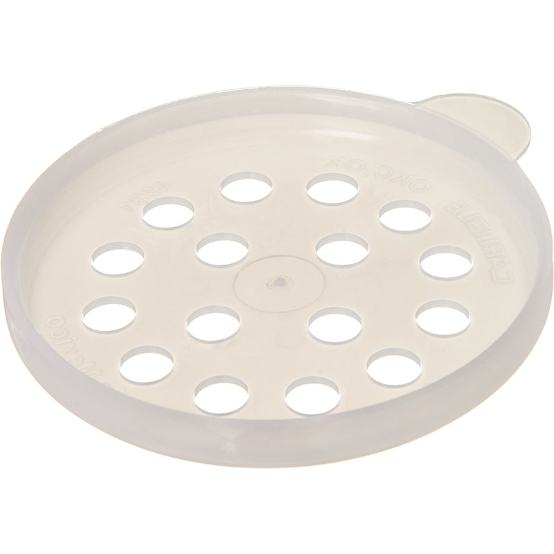 Carlisle FoodService Products Plastic Parsley Dredge Lid, 3.12 Inches, Translucent