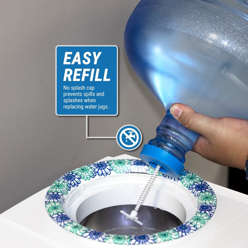 TERA PUMP No Spill Water Jug Cap For Top Loading