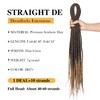FANCEE DE Dreadlocks Extensions Straight Double Ended Dreads 10 Strands