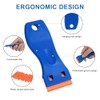 Plastic Razor Blade Scraper with Carry Case, 2 Pack Razor
