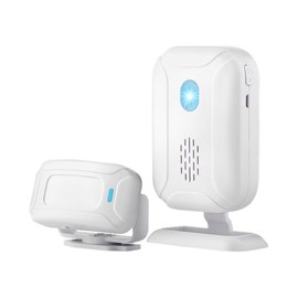 Hsthe Sea Wireless Motion Sensor Detector, Security Alarm Chime, Welcome Doorbell, Mailbox Alert, Garage Driveway Alarm with Night Light, Versatile Home Security Solution