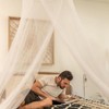 JISRKP Mosquito Net for Bed, White Mosquito Net Travel, Mosquito