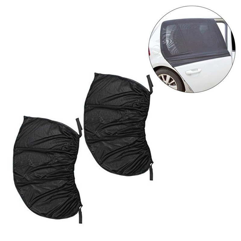 ULTECHNOVO 3sets Car Window Mesh Sun Shade Car Blackout Window